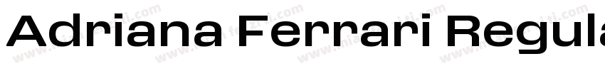 Adriana Ferrari Regular字体转换